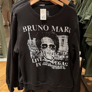 Bruno Mars Live in Vegas Black Sweatshirt XL